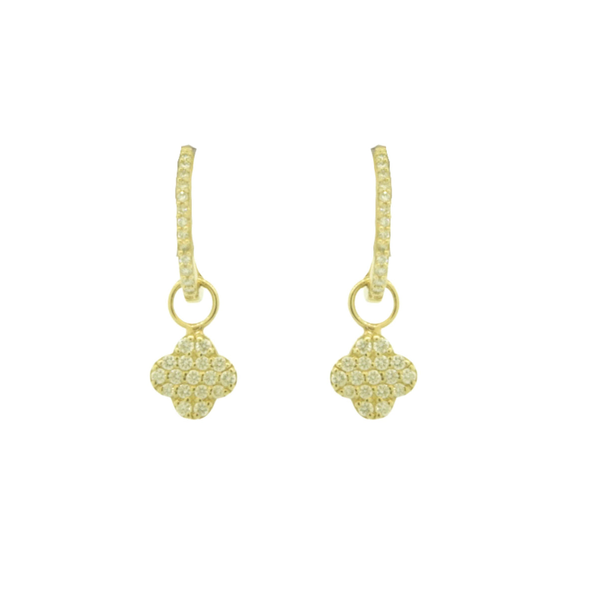 Clover Hoop Charms