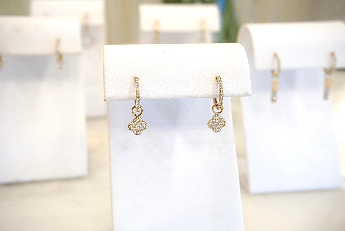 Clover Hoop Charms