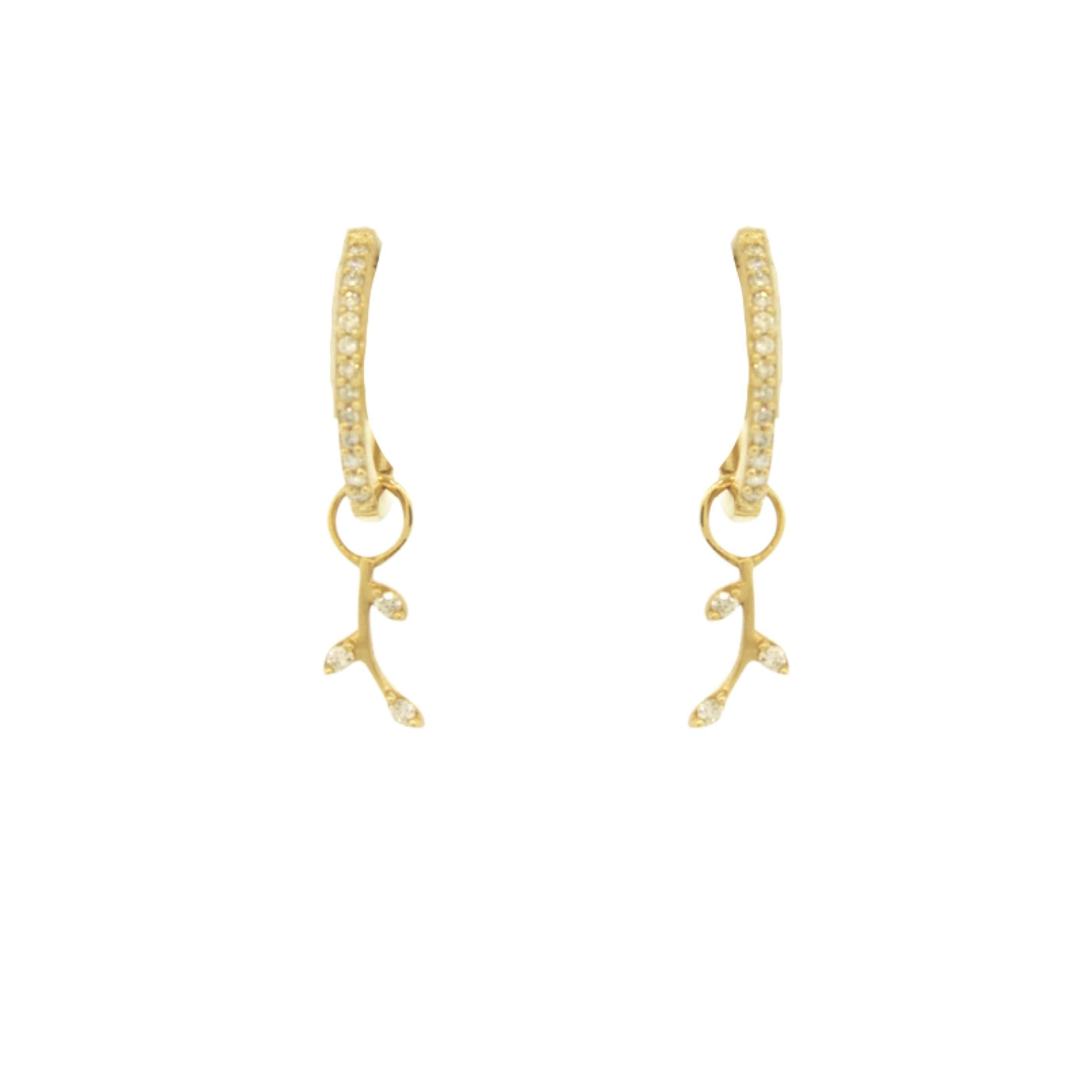 Twig Hoop Charms