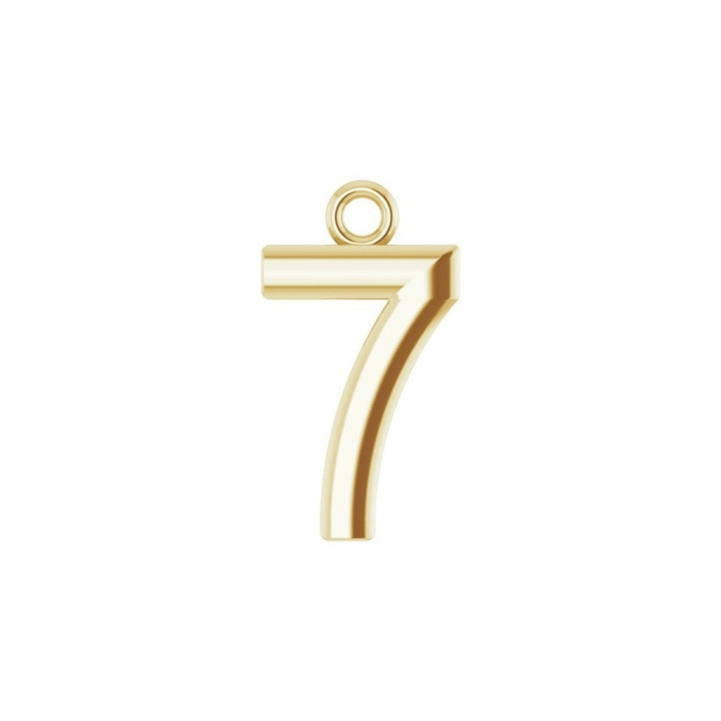 Lucky Number Charm (Plain)