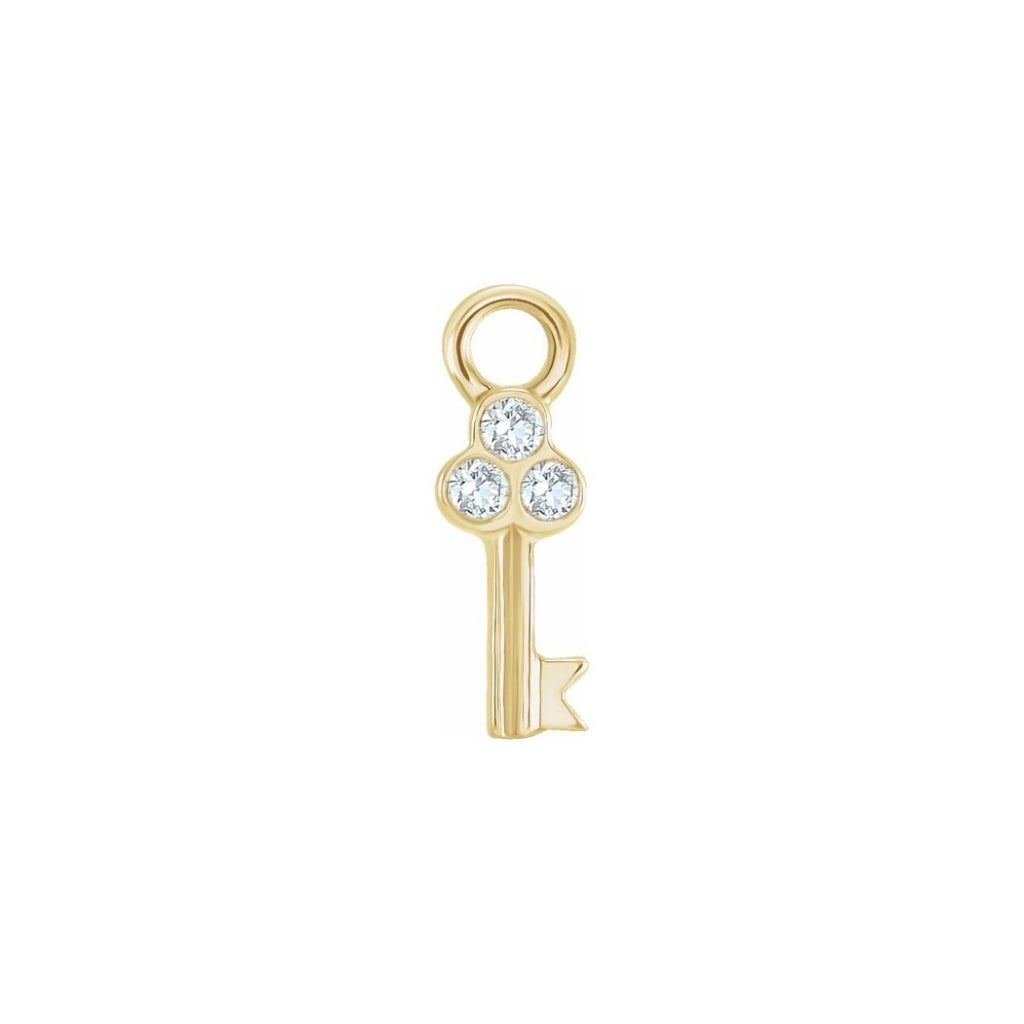 Diamond key charm Clearance