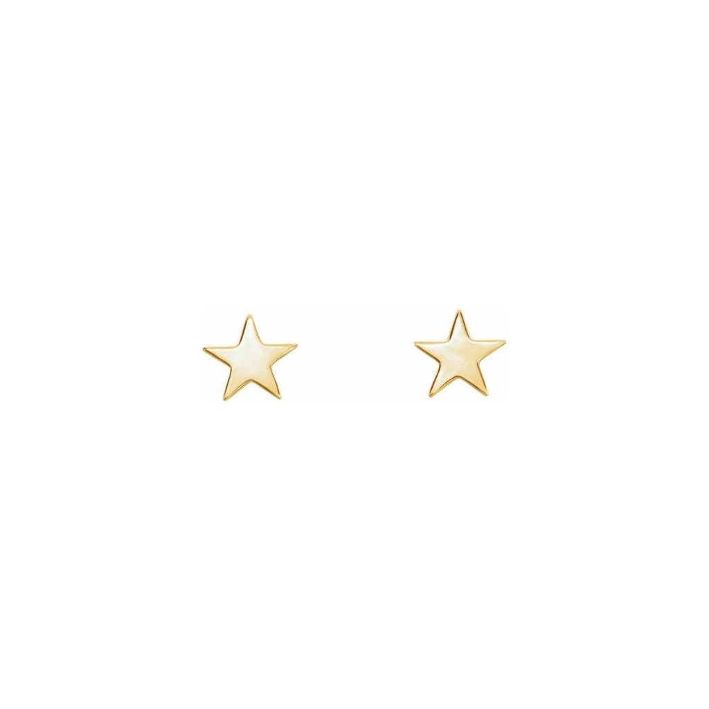 Solid Star Studs