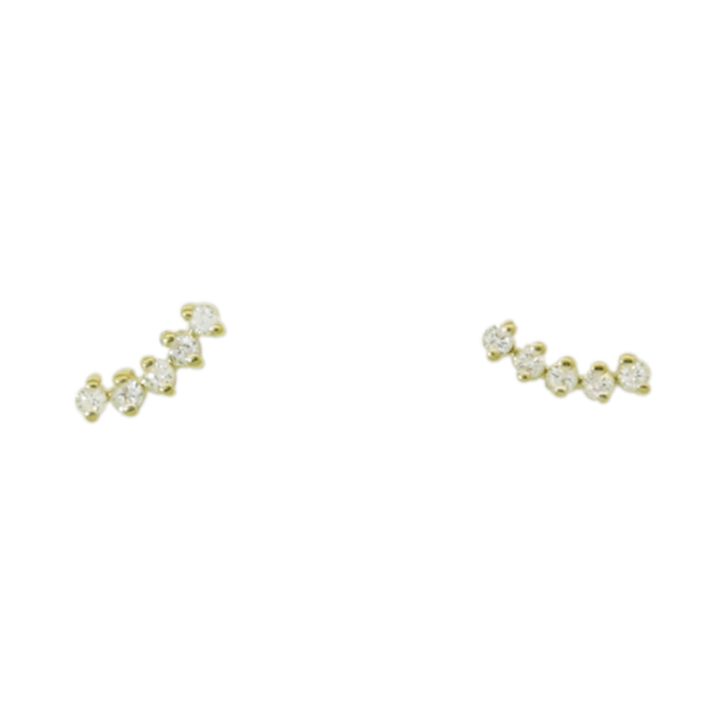 Small Boomerang Diamond Studs