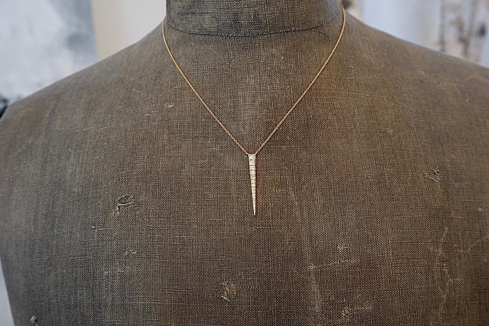 Spike Diamond Necklace