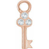 Teeny Tiny Key Charm (+ Diamonds)